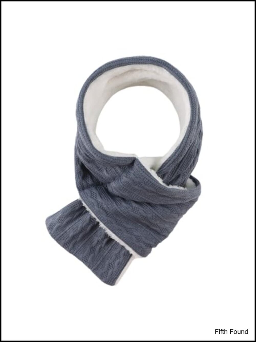 Unisex Winter Knit Scarf Thick Fleece Lined Neck Warmer Cold Weather